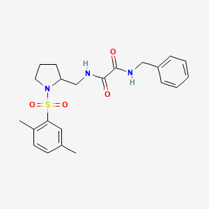 N1-benzyl-N2-((1-((2,5-dimethylphenyl)sulfonyl)pyrrolidin-2-yl)methyl)oxalamide