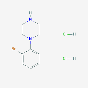molecular formula C10H15BrCl2N2 B2971750 1-(2-Bromophenyl)piperazine;dihydrochloride CAS No. 76835-06-8