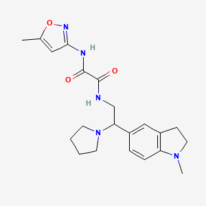 N1-(2-(1-methylindolin-5-yl)-2-(pyrrolidin-1-yl)ethyl)-N2-(5-methylisoxazol-3-yl)oxalamide