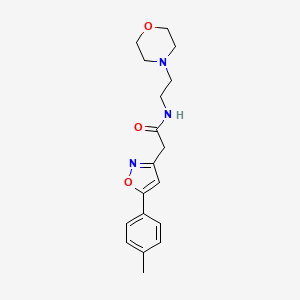 N-(2-morpholinoethyl)-2-(5-(p-tolyl)isoxazol-3-yl)acetamide
