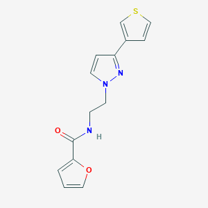 N-(2-(3-(thiophen-3-yl)-1H-pyrazol-1-yl)ethyl)furan-2-carboxamide