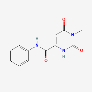 6-hydroxy-1-methyl-2-oxo-N-phenyl-1,2-dihydro-4-pyrimidinecarboxamide