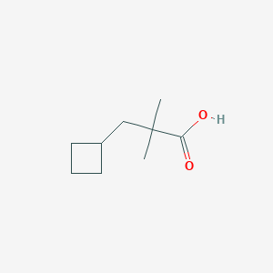 molecular formula C9H16O2 B2971780 3-Cyclobutyl-2,2-dimethylpropanoic acid CAS No. 1439902-54-1