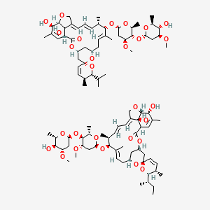 molecular formula C95H142O28 B2971832 Abamectin 100 microg/mL in Acetonitrile CAS No. 65195-55-3; 71751-41-2