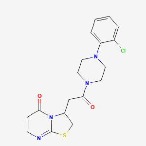 3-(2-(4-(2-chlorophenyl)piperazin-1-yl)-2-oxoethyl)-2H-thiazolo[3,2-a]pyrimidin-5(3H)-one