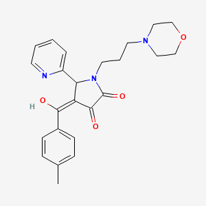 3-hydroxy-4-(4-methylbenzoyl)-1-(3-morpholinopropyl)-5-(pyridin-2-yl)-1H-pyrrol-2(5H)-one