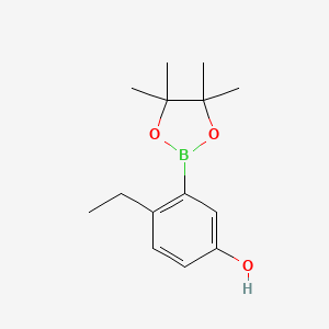 4-Ethyl-3-(4,4,5,5-tetramethyl-1,3,2-dioxaborolan-2-YL)phenol