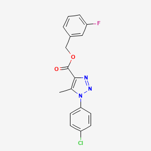 3-fluorobenzyl 1-(4-chlorophenyl)-5-methyl-1H-1,2,3-triazole-4-carboxylate