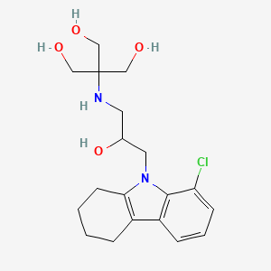 2-((3-(8-chloro-3,4-dihydro-1H-carbazol-9(2H)-yl)-2-hydroxypropyl)amino)-2-(hydroxymethyl)propane-1,3-diol