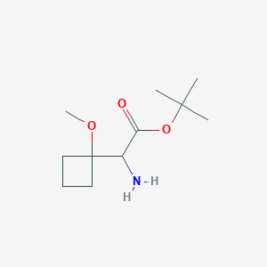 molecular formula C11H21NO3 B2971926 Tert-butyl 2-amino-2-(1-methoxycyclobutyl)acetate CAS No. 2248258-58-2
