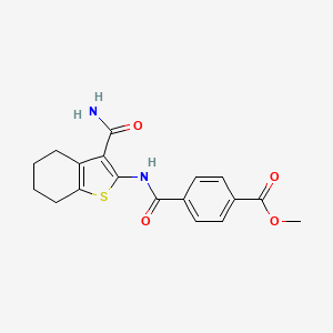 Methyl 4-[(3-carbamoyl-4,5,6,7-tetrahydro-1-benzothiophen-2-yl)carbamoyl]benzoate