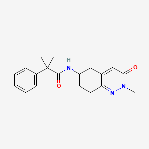 N-(2-methyl-3-oxo-2,3,5,6,7,8-hexahydrocinnolin-6-yl)-1-phenylcyclopropanecarboxamide