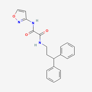 molecular formula C20H19N3O3 B2971965 N1-(3,3-diphenylpropyl)-N2-(isoxazol-3-yl)oxalamide CAS No. 941921-44-4