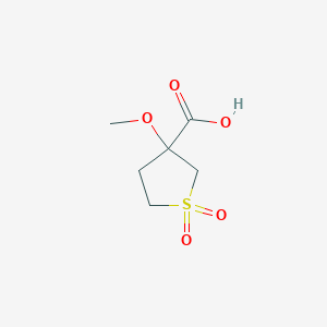 3-Methoxy-1,1-dioxo-1lambda6-thiolane-3-carboxylic acid
