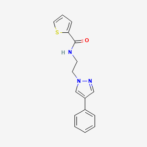 N-(2-(4-phenyl-1H-pyrazol-1-yl)ethyl)thiophene-2-carboxamide