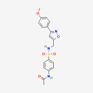 N-{4-[({[3-(4-methoxyphenyl)-5-isoxazolyl]methyl}amino)sulfonyl]phenyl}acetamide