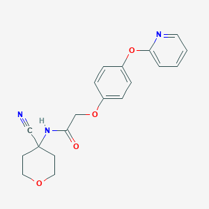 N-(4-cyanooxan-4-yl)-2-[4-(pyridin-2-yloxy)phenoxy]acetamide