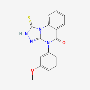 4-(3-methoxyphenyl)-1-sulfanyl-4H,5H-[1,2,4]triazolo[4,3-a]quinazolin-5-one