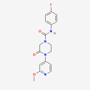 N-(4-Fluorophenyl)-4-(2-methoxypyridin-4-yl)-3-oxopiperazine-1-carboxamide