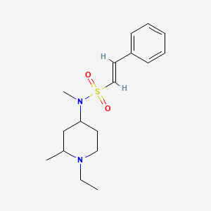 (E)-N-(1-Ethyl-2-methylpiperidin-4-YL)-N-methyl-2-phenylethenesulfonamide