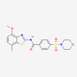 N-(4-methoxy-7-methylbenzo[d]thiazol-2-yl)-4-(morpholinosulfonyl)benzamide