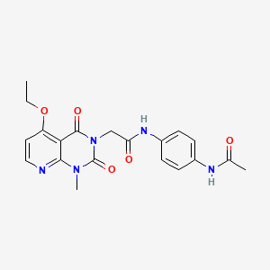 N-(4-acetamidophenyl)-2-(5-ethoxy-1-methyl-2,4-dioxo-1,2-dihydropyrido[2,3-d]pyrimidin-3(4H)-yl)acetamide