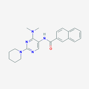 N-(4-(dimethylamino)-2-(piperidin-1-yl)pyrimidin-5-yl)-2-naphthamide