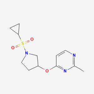 4-{[1-(Cyclopropanesulfonyl)pyrrolidin-3-yl]oxy}-2-methylpyrimidine