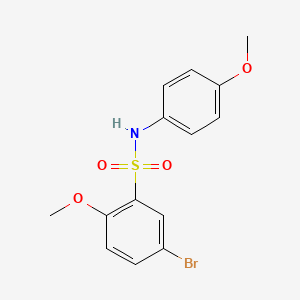 5-bromo-2-methoxy-N-(4-methoxyphenyl)benzenesulfonamide