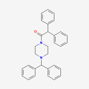 1-(4-(Diphenylmethyl)piperazinyl)-2,2-diphenylethan-1-one