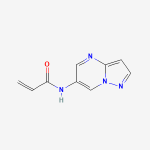 molecular formula C9H8N4O B2972215 N-{pyrazolo[1,5-a]pyrimidin-6-yl}prop-2-enamide CAS No. 2176573-09-2