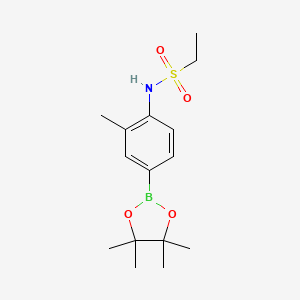 molecular formula C15H24BNO4S B2972249 N-[2-methyl-4-(tetramethyl-1,3,2-dioxaborolan-2-yl)phenyl]ethane-1-sulfonamide CAS No. 2246761-65-7