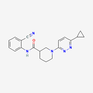 N-(2-cyanophenyl)-1-(6-cyclopropylpyridazin-3-yl)piperidine-3-carboxamide