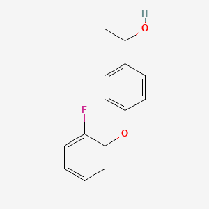 molecular formula C14H13FO2 B2972265 1-[4-(2-Fluorophenoxy)phenyl]ethan-1-ol CAS No. 1156865-10-9