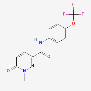 1-methyl-6-oxo-N-[4-(trifluoromethoxy)phenyl]pyridazine-3-carboxamide