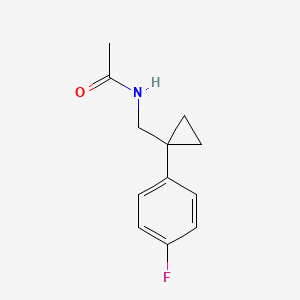 molecular formula C12H14FNO B2972321 N-((1-(4-fluorophenyl)cyclopropyl)methyl)acetamide CAS No. 1210404-24-2