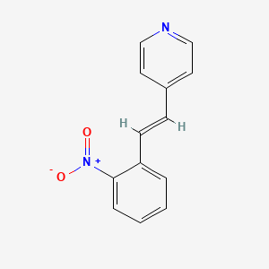 molecular formula C13H10N2O2 B2972327 4-[(E)-2-(2-nitrophenyl)vinyl]pyridine CAS No. 138457-93-9