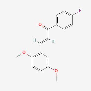 molecular formula C17H15FO3 B2972351 (2E)-3-(2,5-dimethoxyphenyl)-1-(4-fluorophenyl)prop-2-en-1-one CAS No. 1346457-87-1