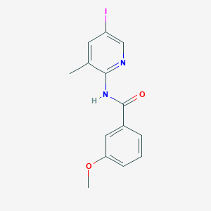 molecular formula C14H13IN2O2 B2972391 N-(5-iodo-3-methylpyridin-2-yl)-3-methoxybenzamide CAS No. 477889-81-9