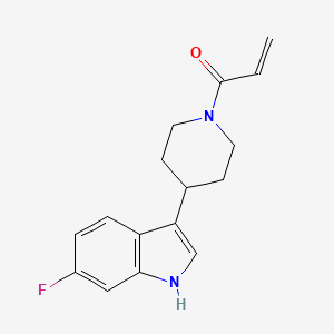B2972434 1-[4-(6-Fluoro-1H-indol-3-yl)piperidin-1-yl]prop-2-en-1-one CAS No. 2361764-93-2