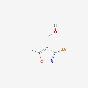 molecular formula C5H6BrNO2 B2972458 (3-Bromo-5-methyl-isoxazol-4-yl)-methanol CAS No. 153124-37-9