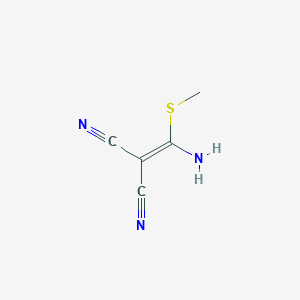 molecular formula C5H5N3S B2972491 2-(Amino(methylthio)methylene)malononitrile CAS No. 18071-20-0