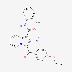 B2972508 2-amino-3-(4-ethoxybenzoyl)-N-(2-ethylphenyl)indolizine-1-carboxamide CAS No. 903282-07-5