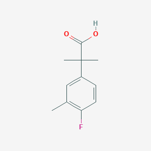 B2972523 2-(4-Fluoro-3-methylphenyl)-2-methylpropanoic acid CAS No. 1250140-56-7