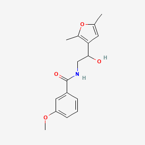 molecular formula C16H19NO4 B2972540 N-[2-(2,5-dimethylfuran-3-yl)-2-hydroxyethyl]-3-methoxybenzamide CAS No. 2320606-50-4