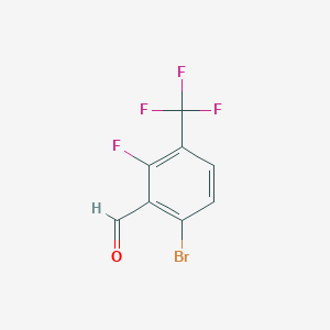 molecular formula C8H3BrF4O B2972607 6-Bromo-2-fluoro-3-(trifluoromethyl)benzaldehyde CAS No. 1055176-30-1