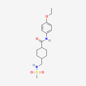 molecular formula C17H26N2O4S B2972730 N-(4-ethoxyphenyl)-4-(methanesulfonamidomethyl)cyclohexane-1-carboxamide CAS No. 1203207-66-2
