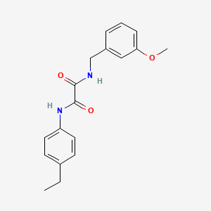 molecular formula C18H20N2O3 B2972777 N-(4-ethylphenyl)-N'-(3-methoxybenzyl)ethanediamide CAS No. 592477-54-8