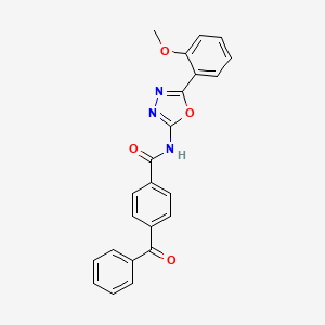 4-benzoyl-N-[5-(2-methoxyphenyl)-1,3,4-oxadiazol-2-yl]benzamide