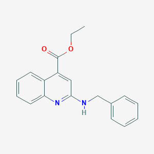 molecular formula C19H18N2O2 B2972792 Ethyl 2-(benzylamino)quinoline-4-carboxylate CAS No. 134721-68-9